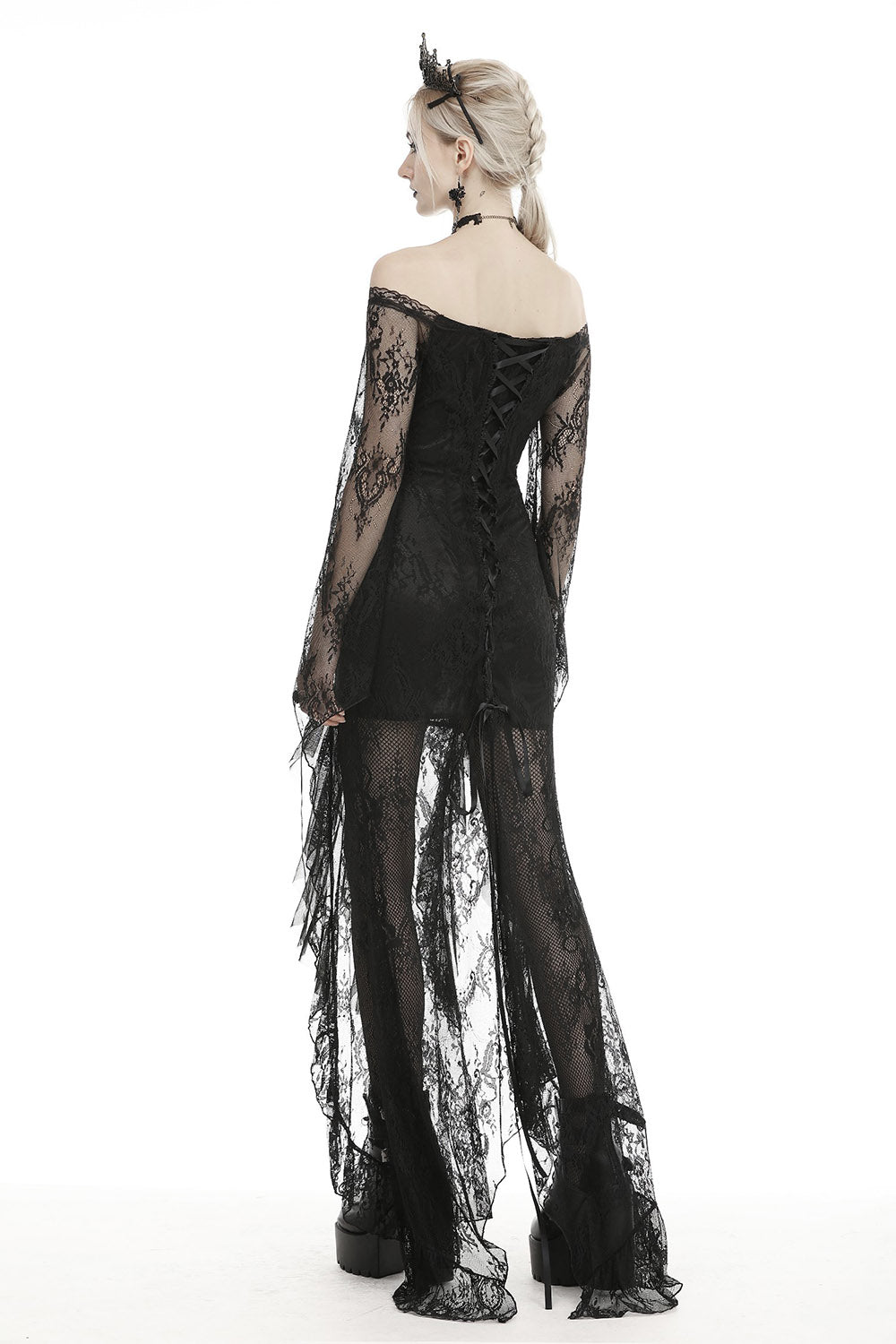 high low gothic gown