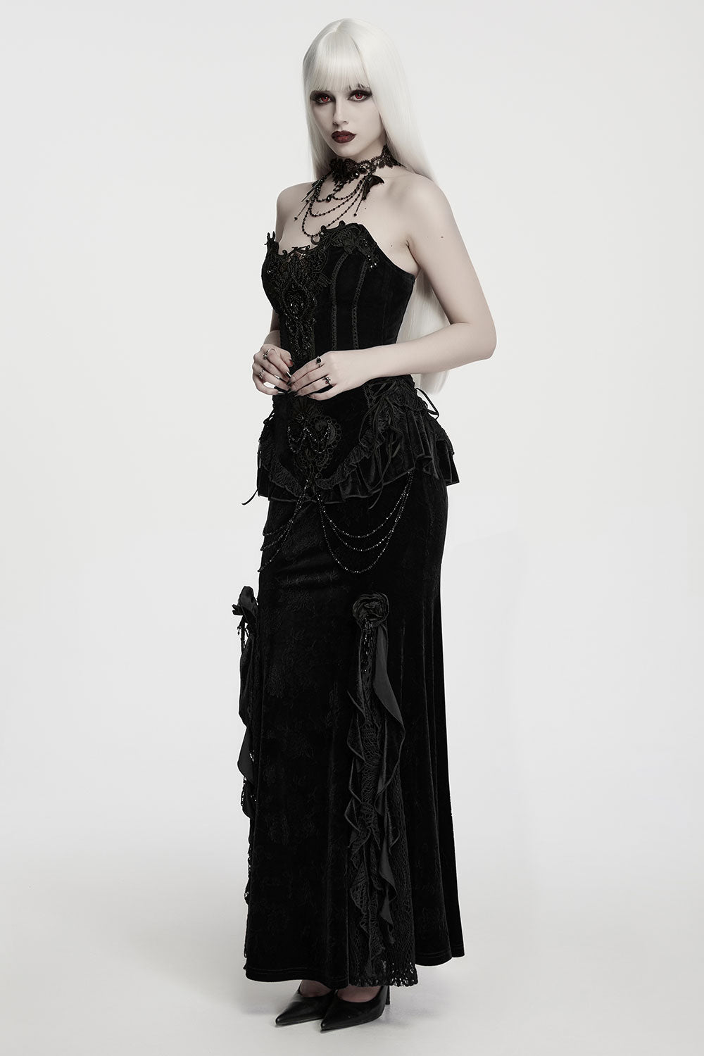 vintage inspired victorian gothic womens corset bustier