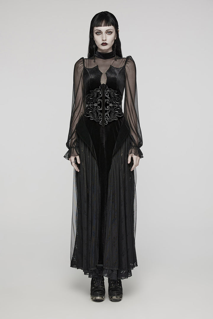 womens vintage goth velvet corset