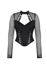 trad goth corset top