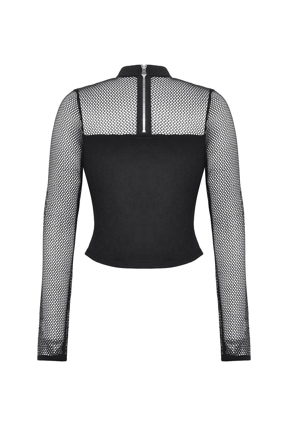 long sleeve fishnet top