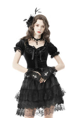 lace-up back corset top