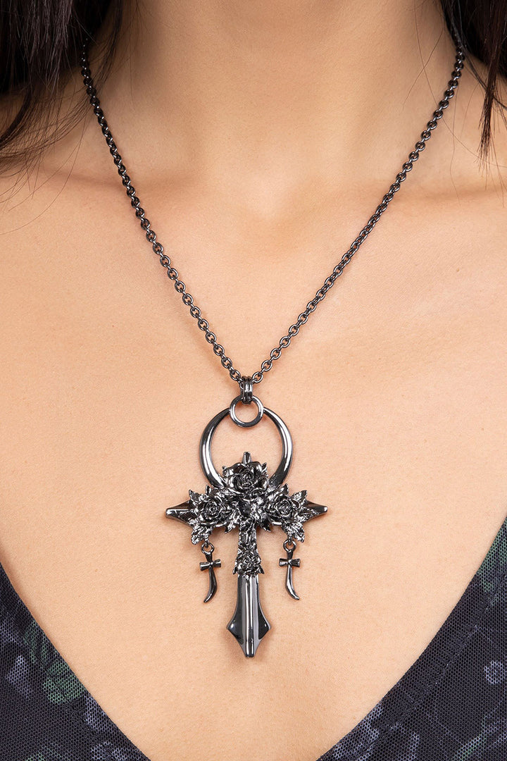 occult ankh necklace by killstar