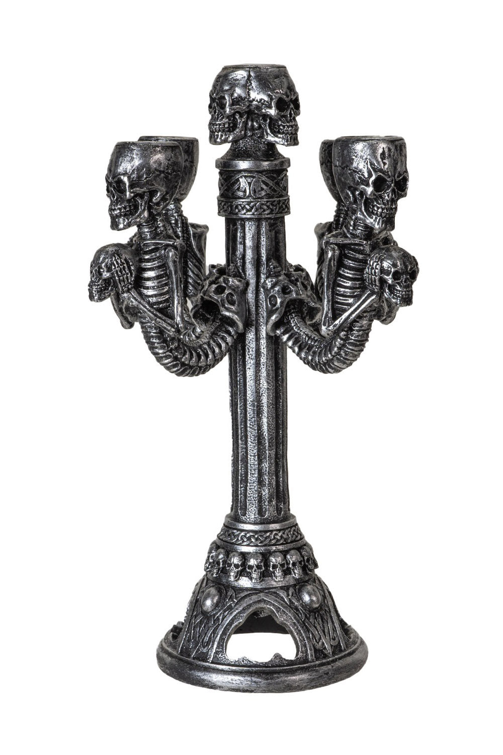 gothic skeleton candelabra 