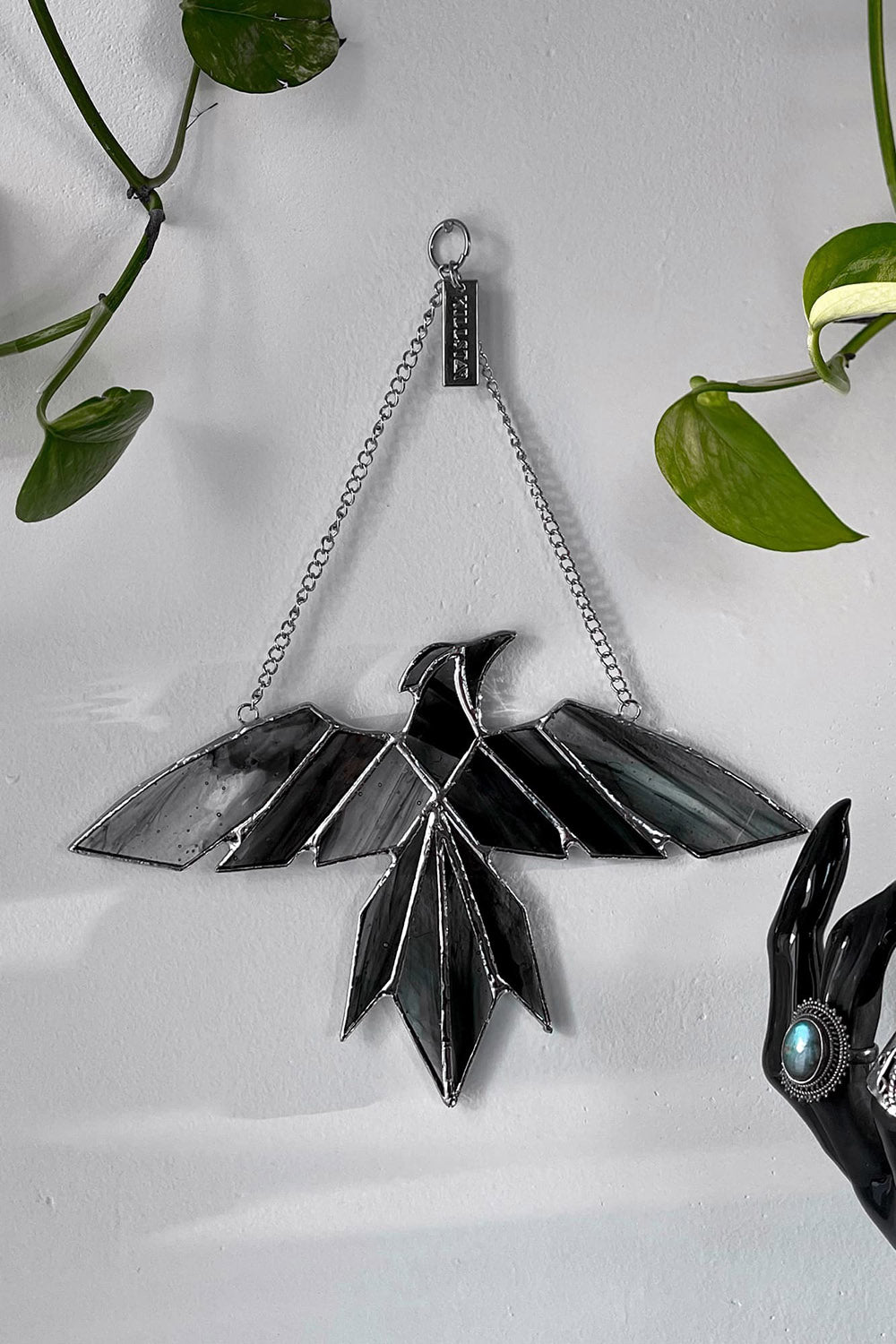 killstar gothic raven bird wall hanger decoration