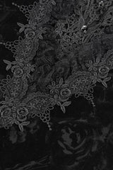 womens haunted doll aesthetic laced peplum top