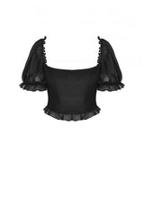 Goth Doll Crop Top - womens tops - VampireFreaks - Dark In Love