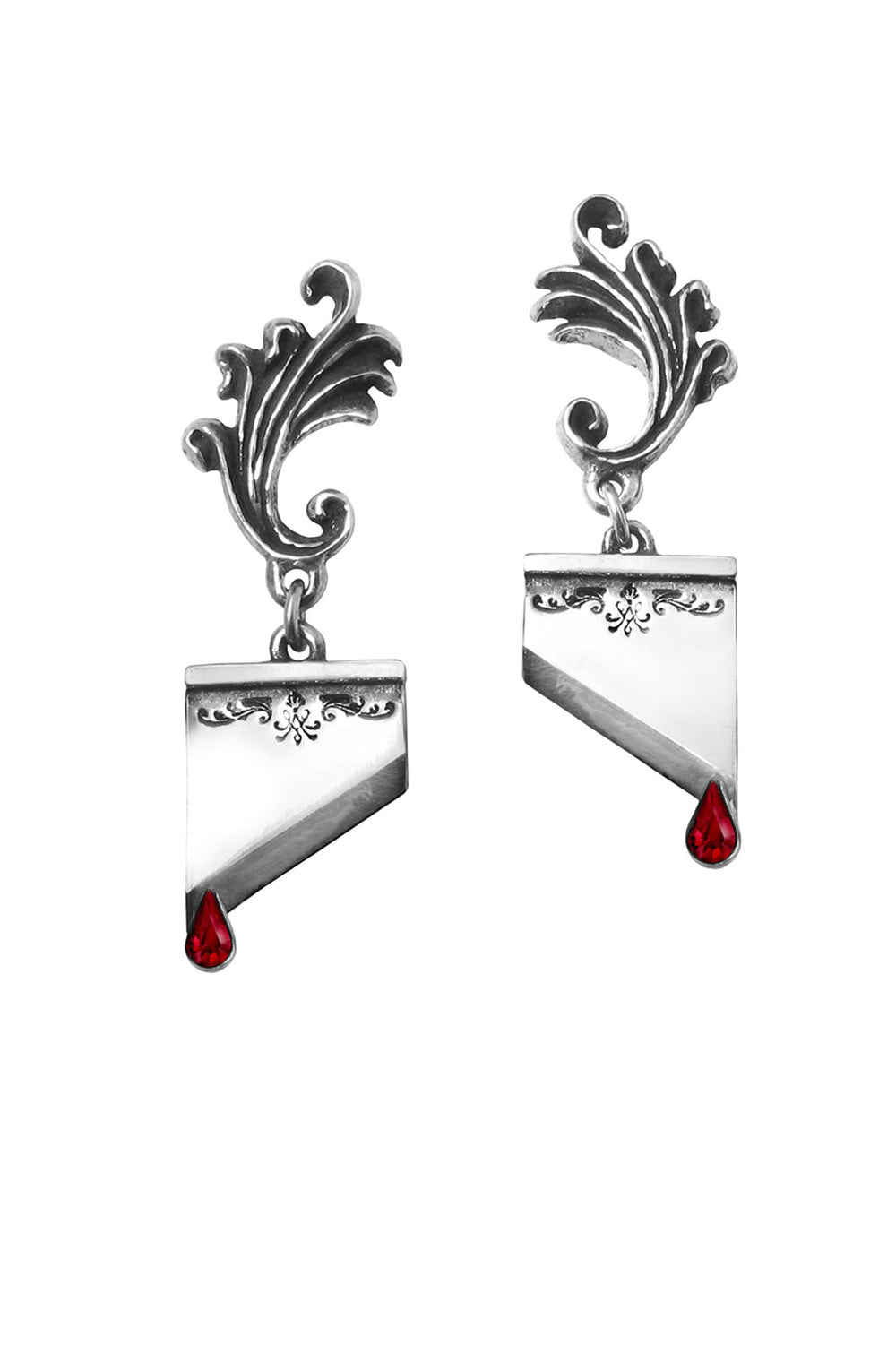 gothic guillotine earrings