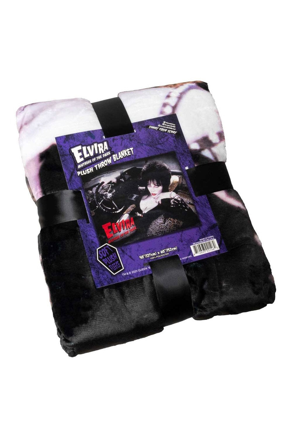 gothic elvira throw blanket