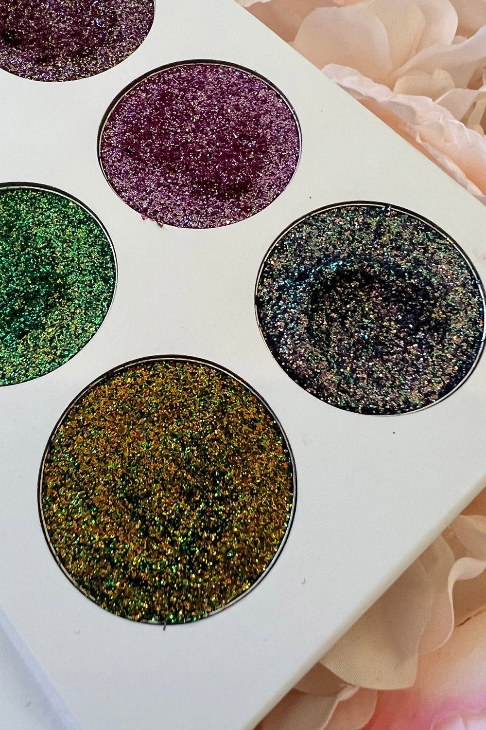 raver glitter makeup