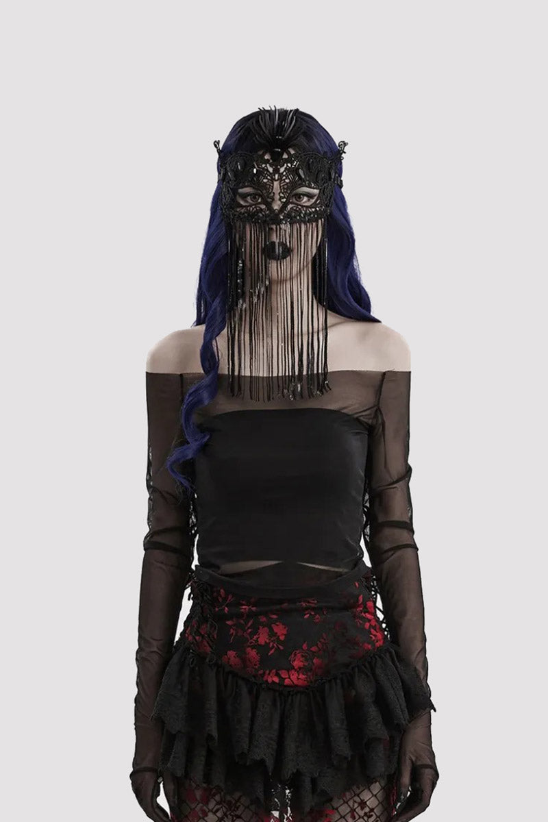 gothic lace face mask