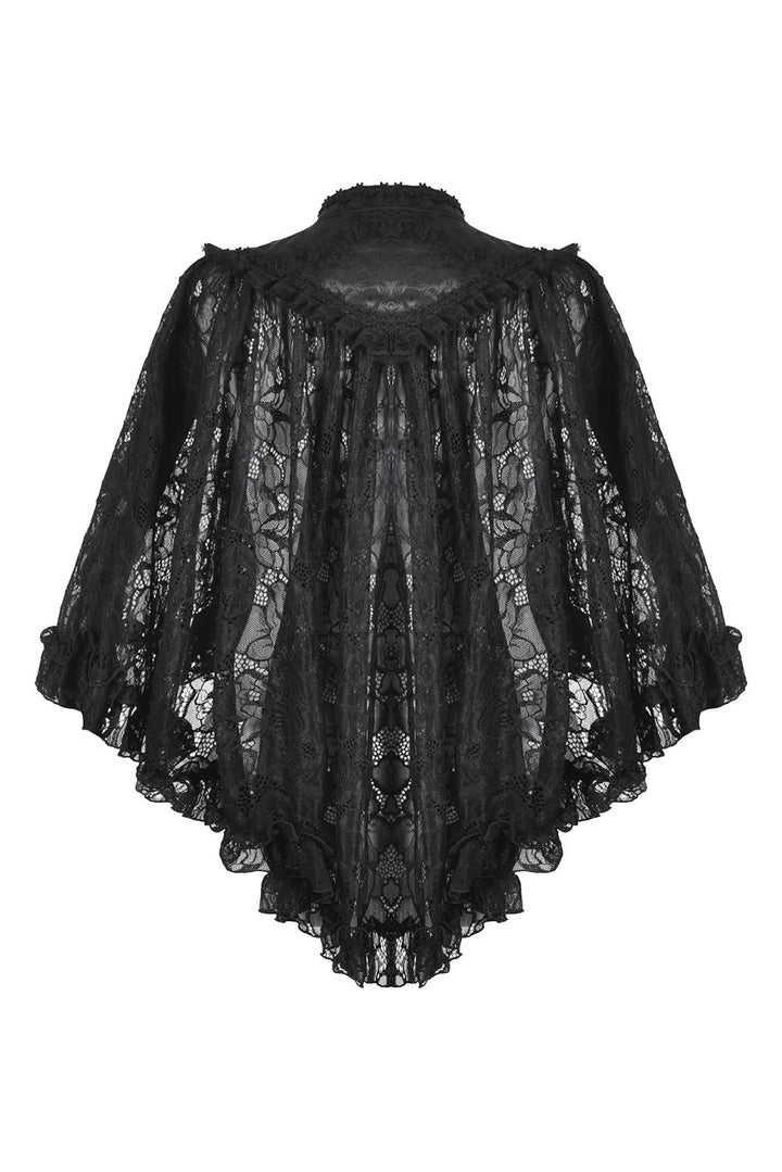 high collared gothic short cape