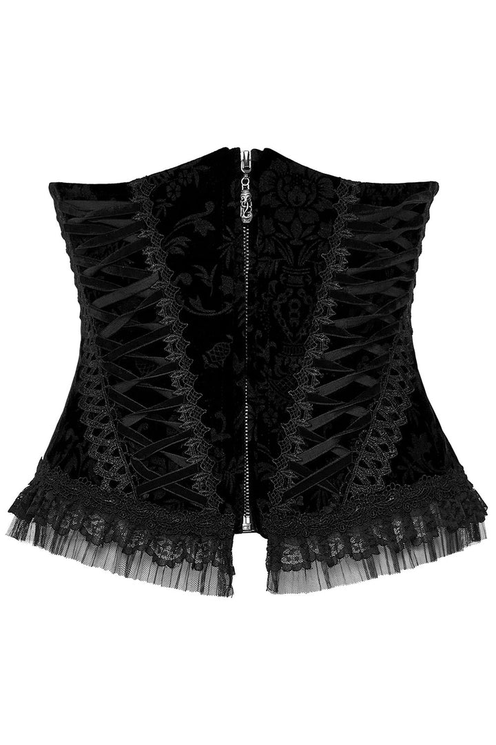 womens beautiful velvet underbust corset