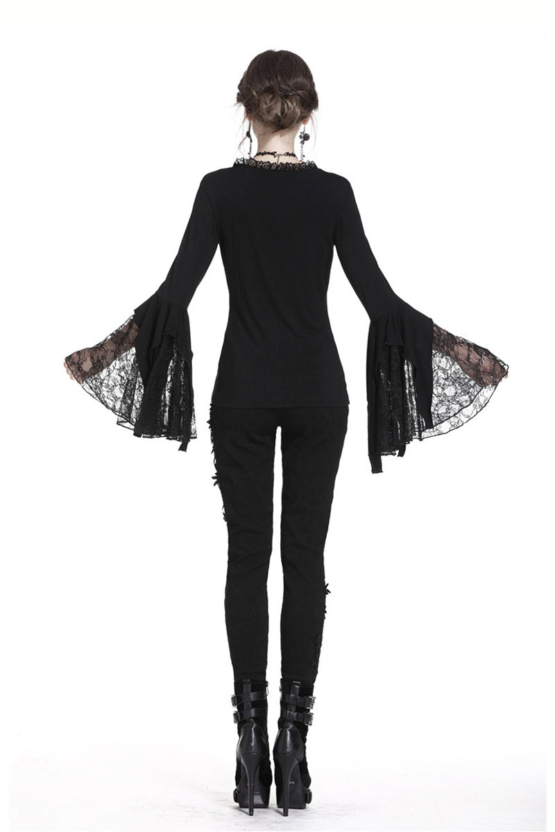 womens witchy gothic top