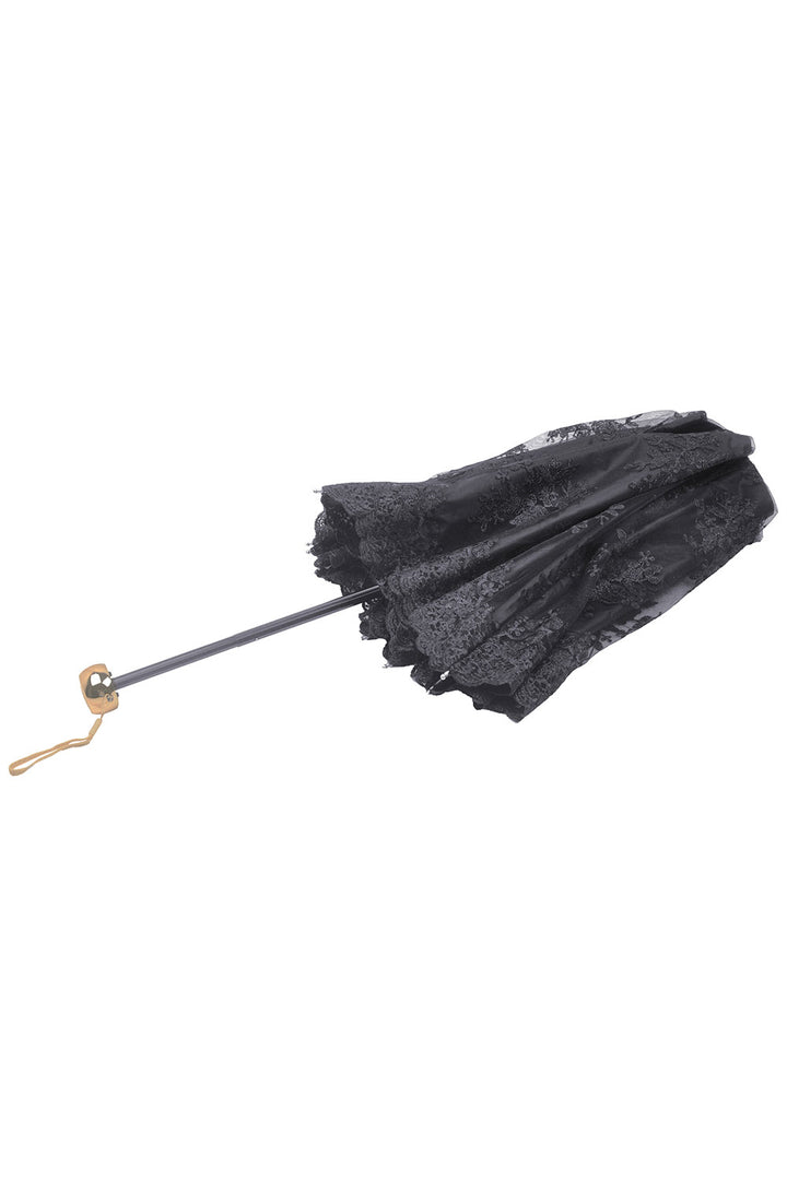 beautiful black lace parasol umbrella