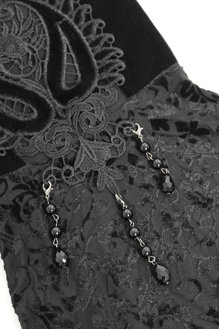 whimsigoth flared velvet bell bottoms by devil fashion