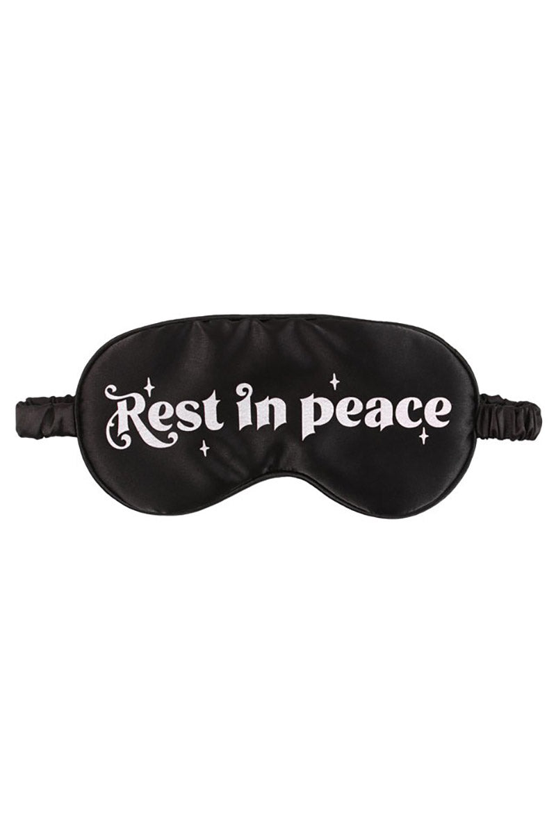 gothic rest in peace sleep mask