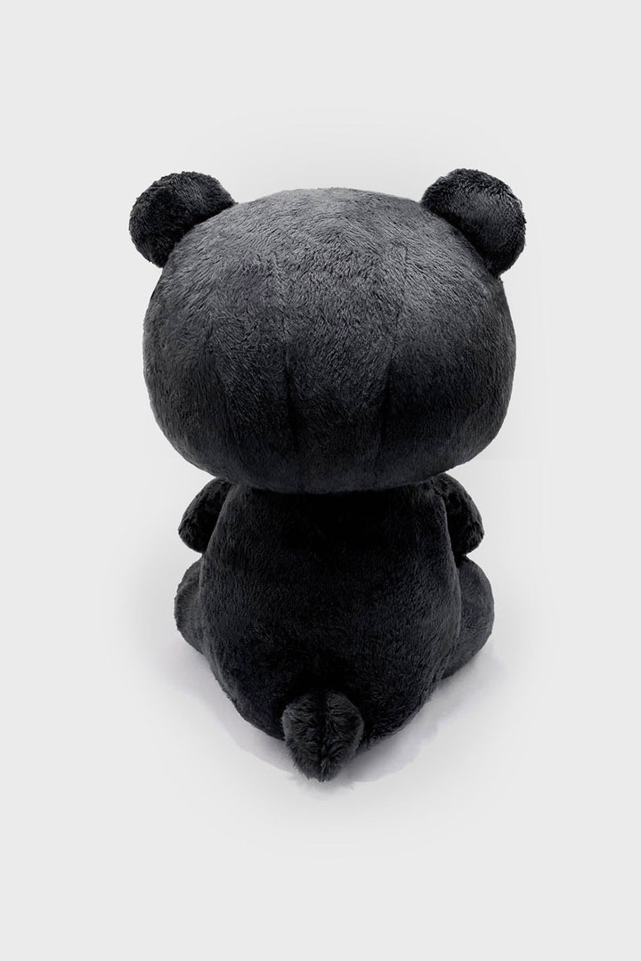 black and red creepy gloomy bear toy