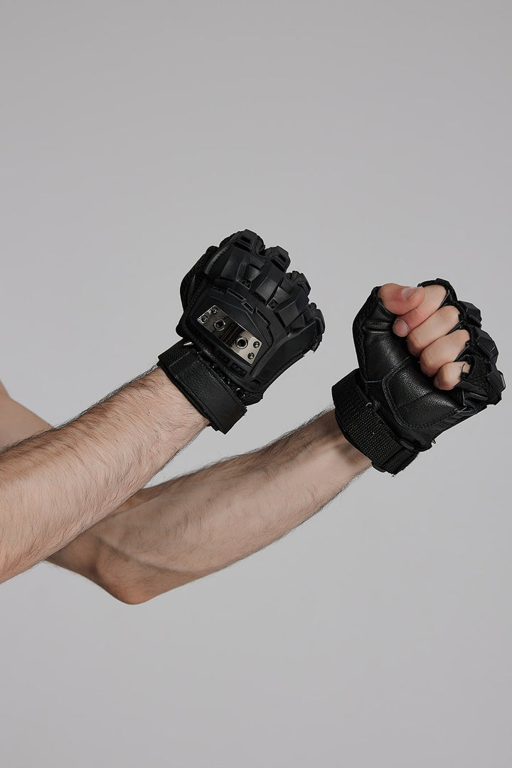 punk rave wasteland goth gloves