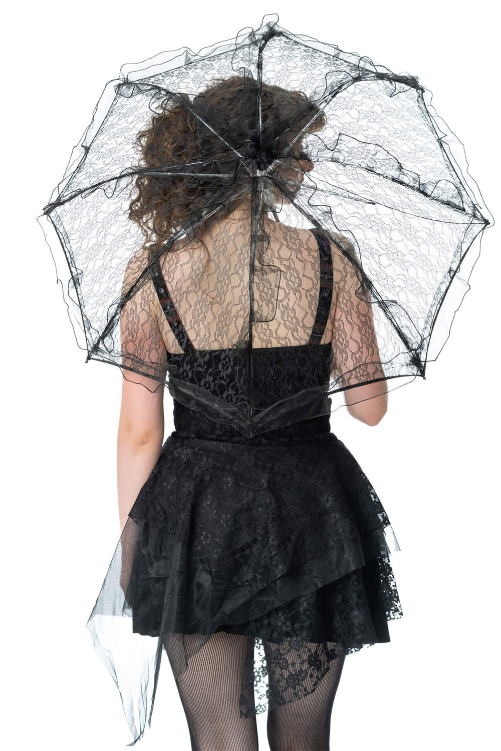 ruffled gothic lace parasol 