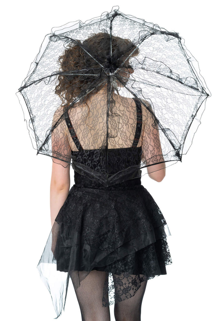 ruffled gothic lace parasol 