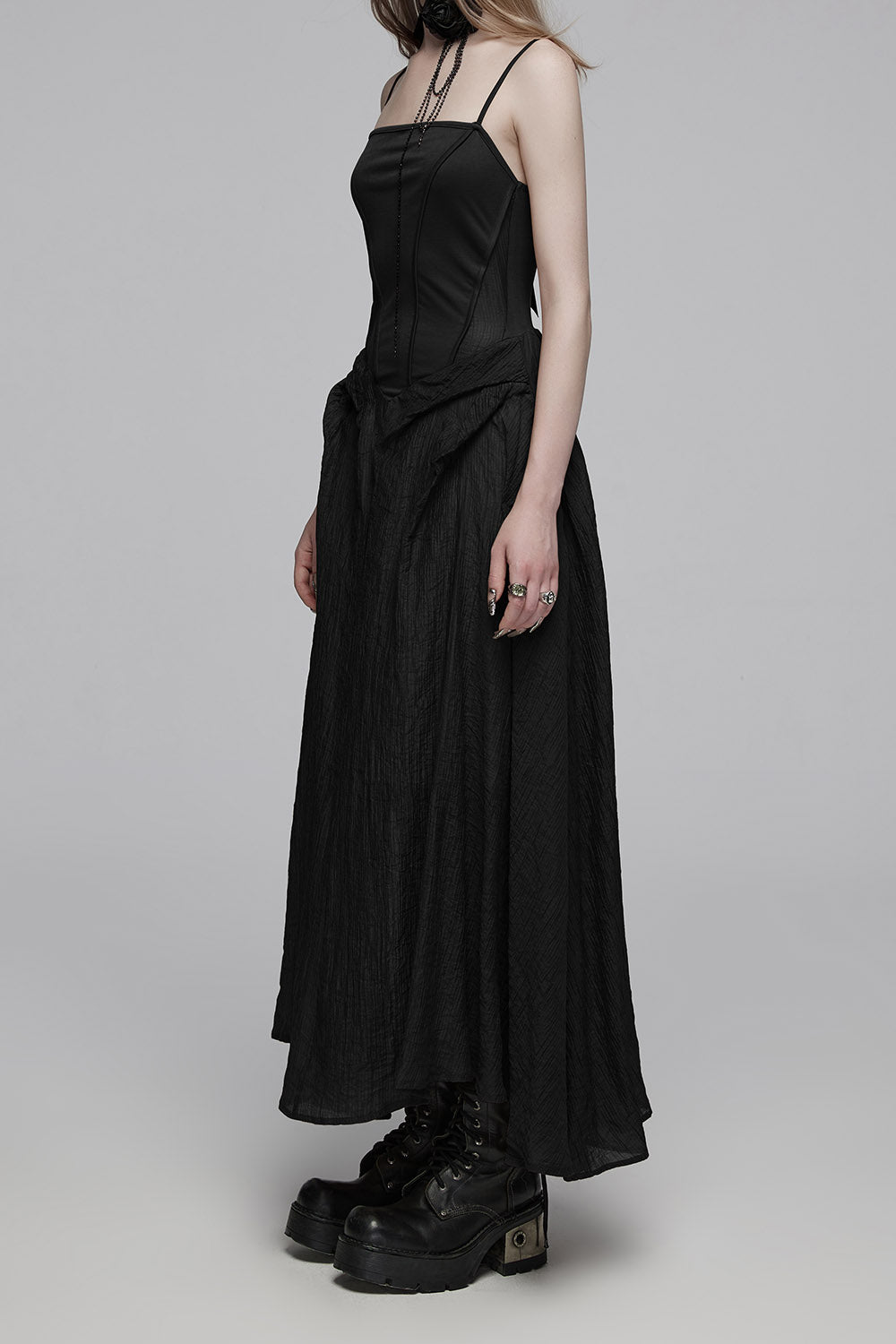 womens black antique dress