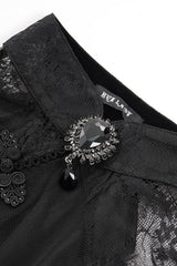 romantic goth beaded dress