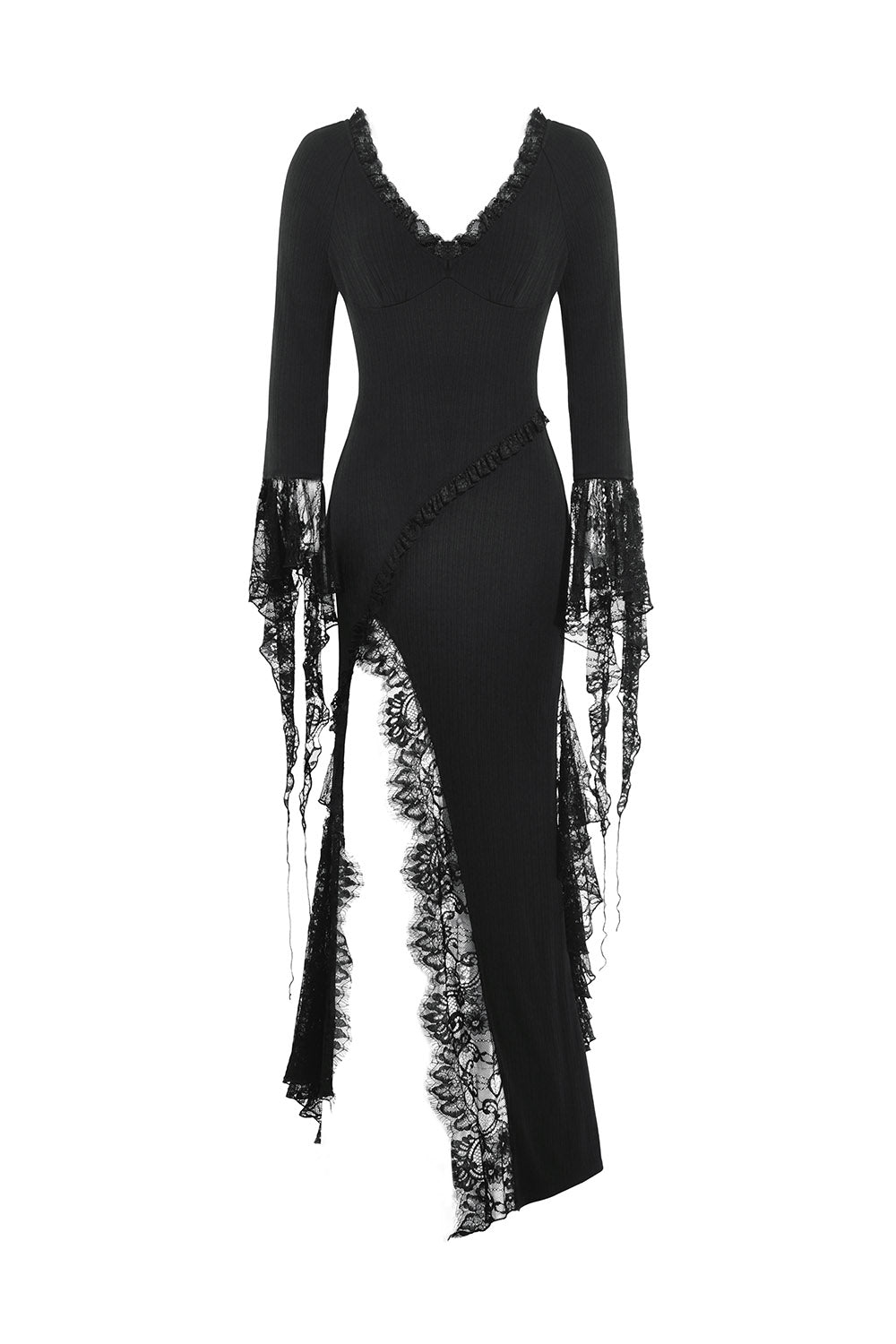 gothic long lace dress