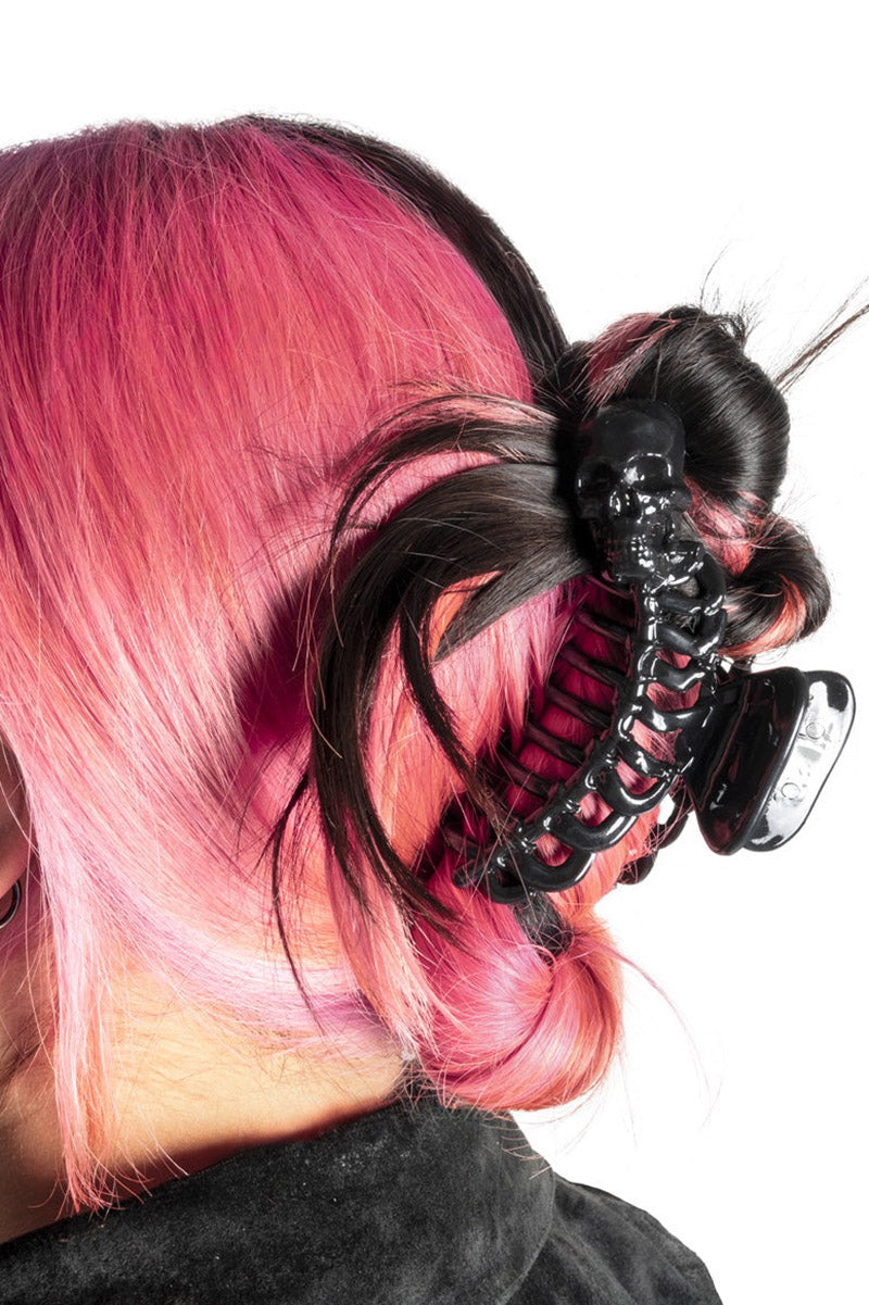 skeleton hair clip claw