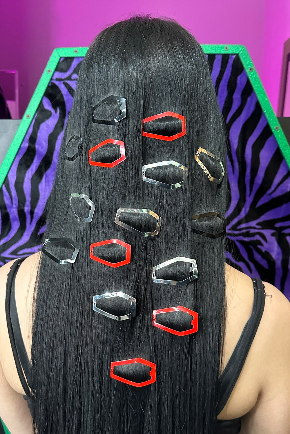 coffin hair clips 