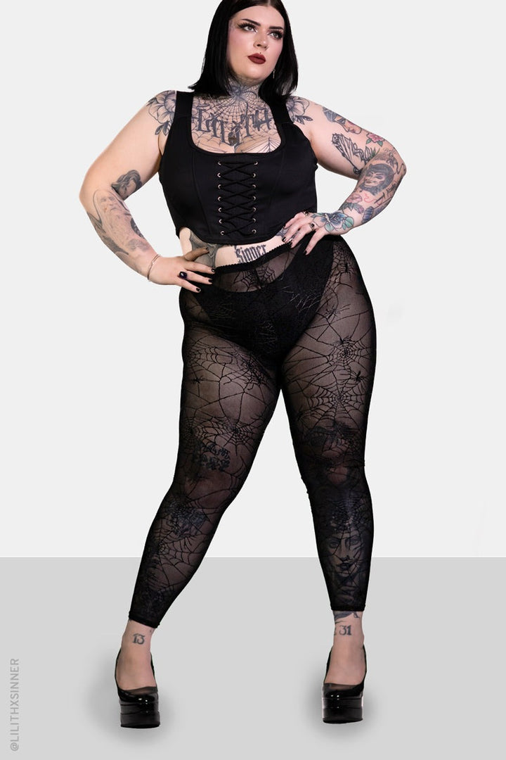 womens plus size punk leggings