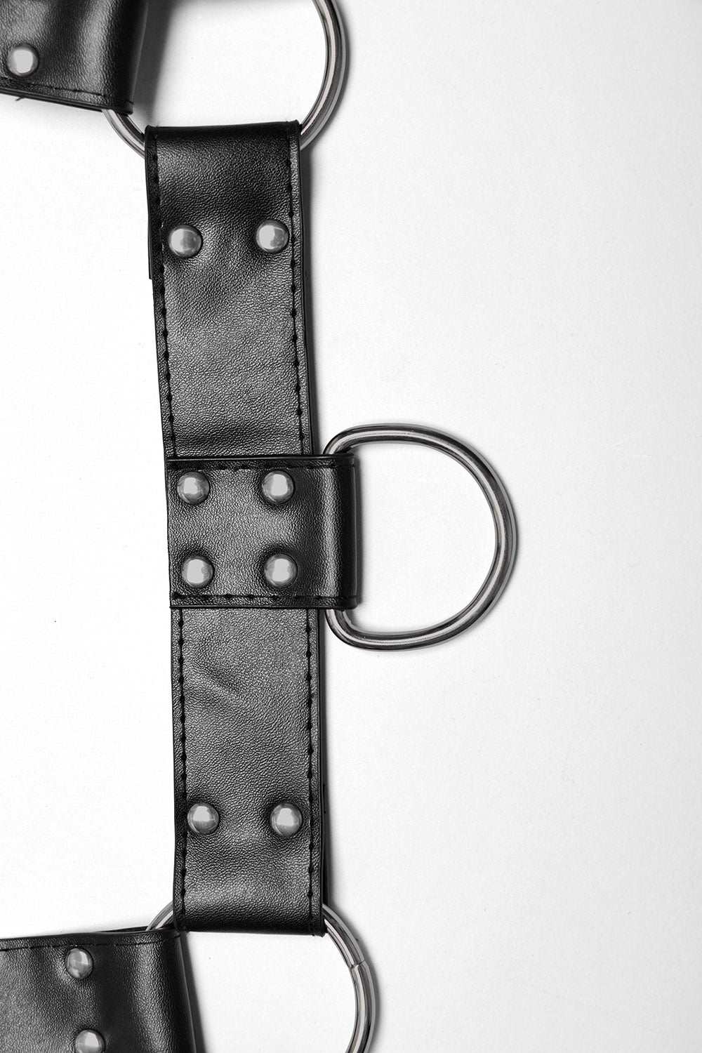 black grunge goth harness chest belt