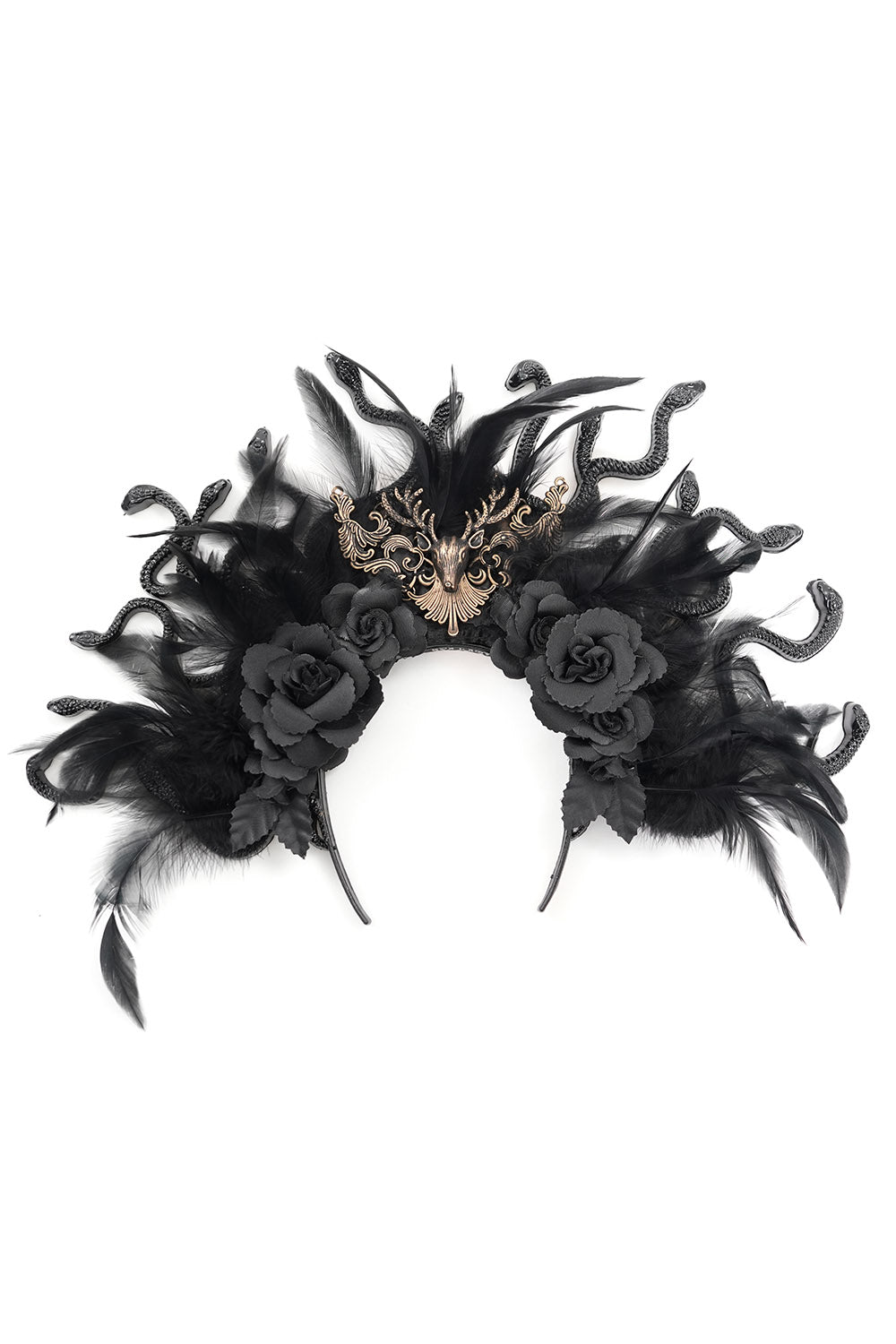 black snake medusa cosplay headdress