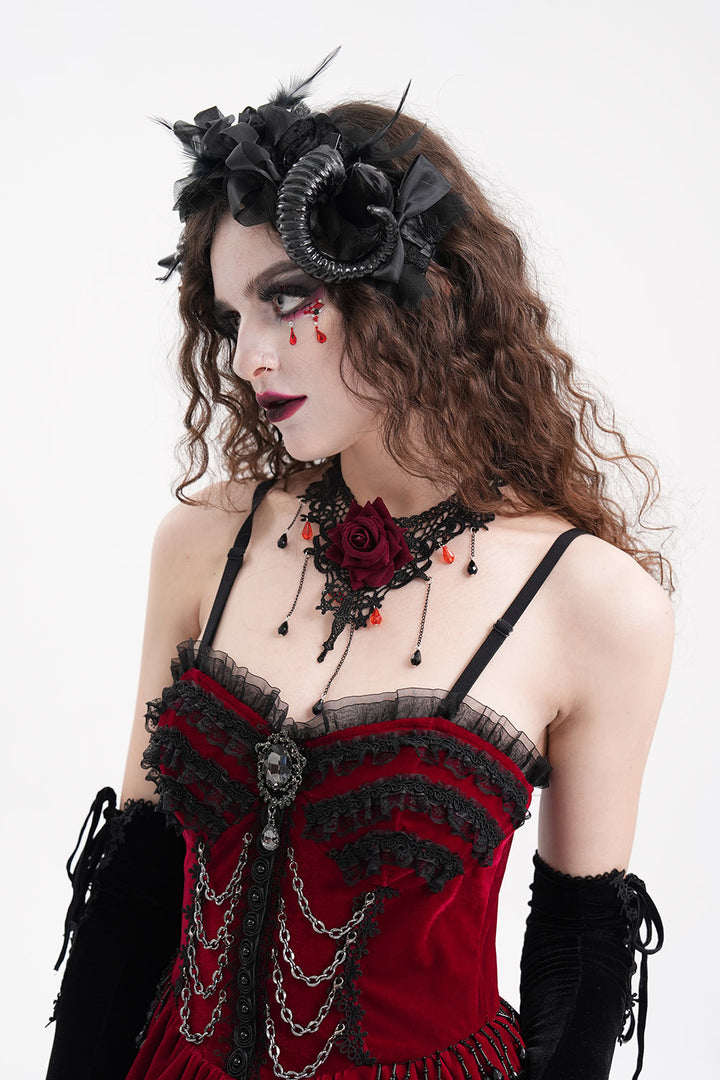 gothic horns headband