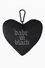 gothic heart shaped keychain 