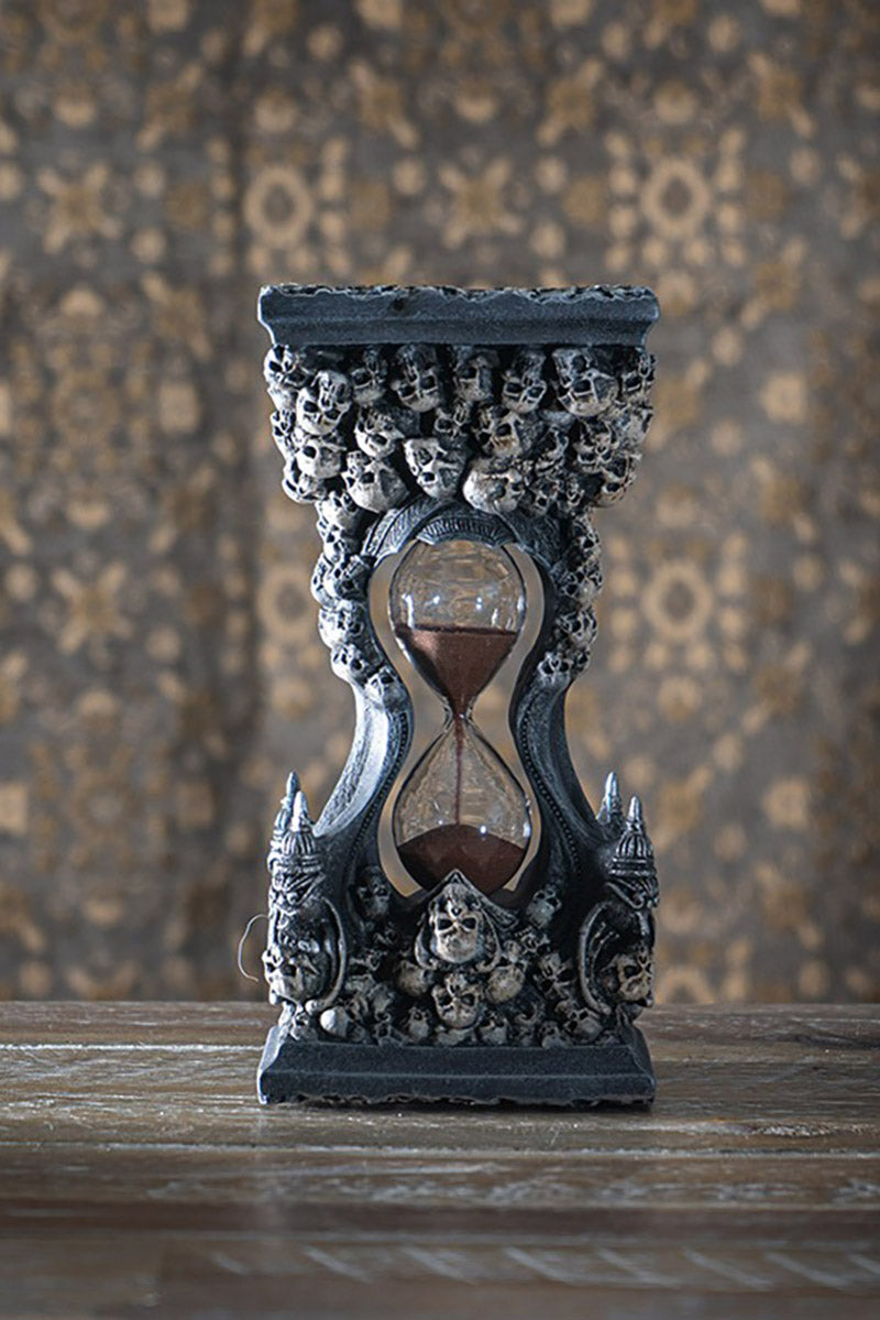 handpainted goth sand timer