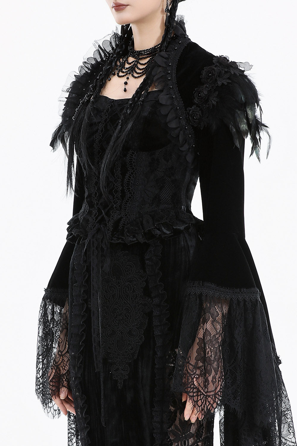 goth cropper jacket