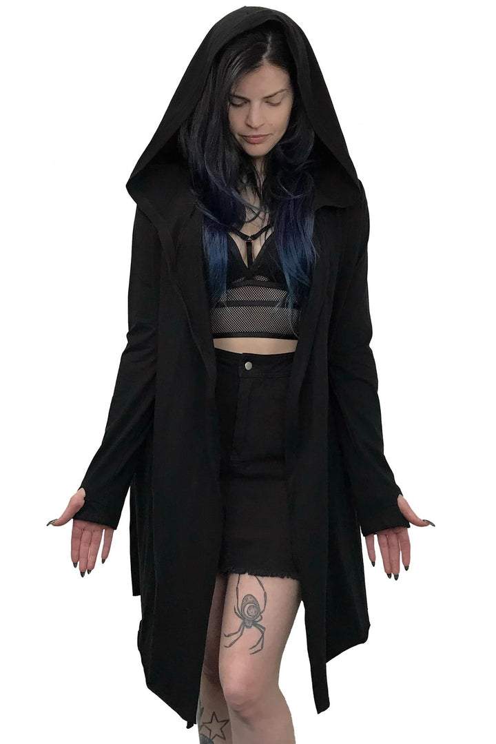 open front gothic cardigan