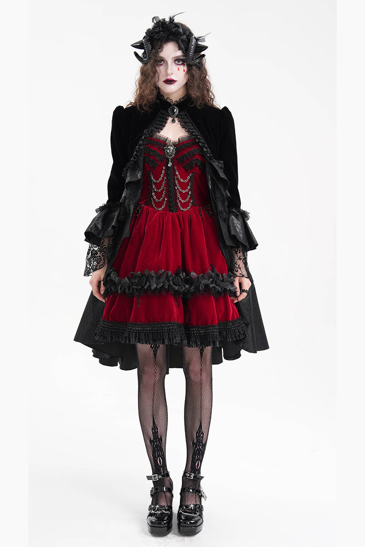 womens gothic lolita cropped coat