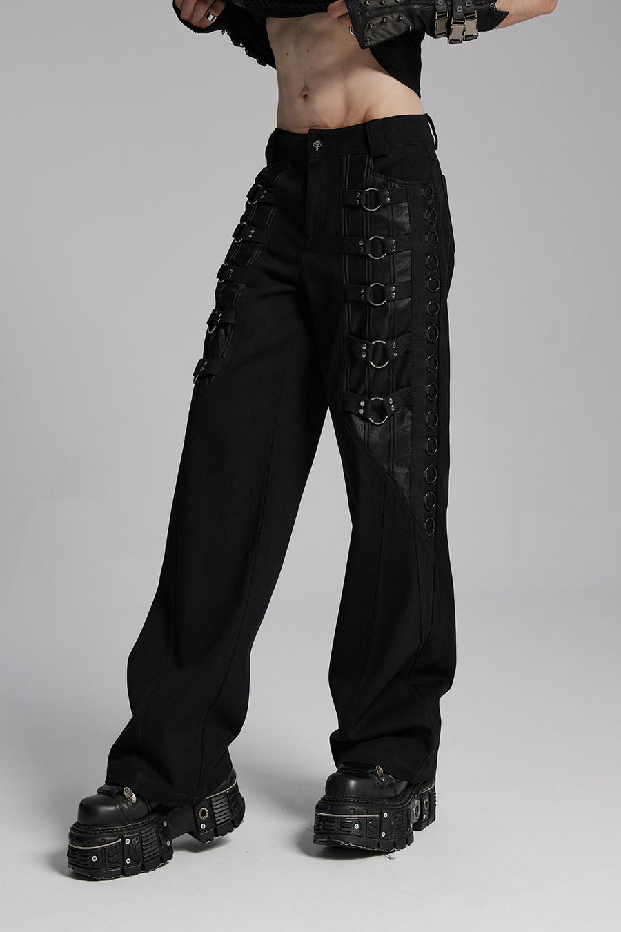 mens gothic baggy pants