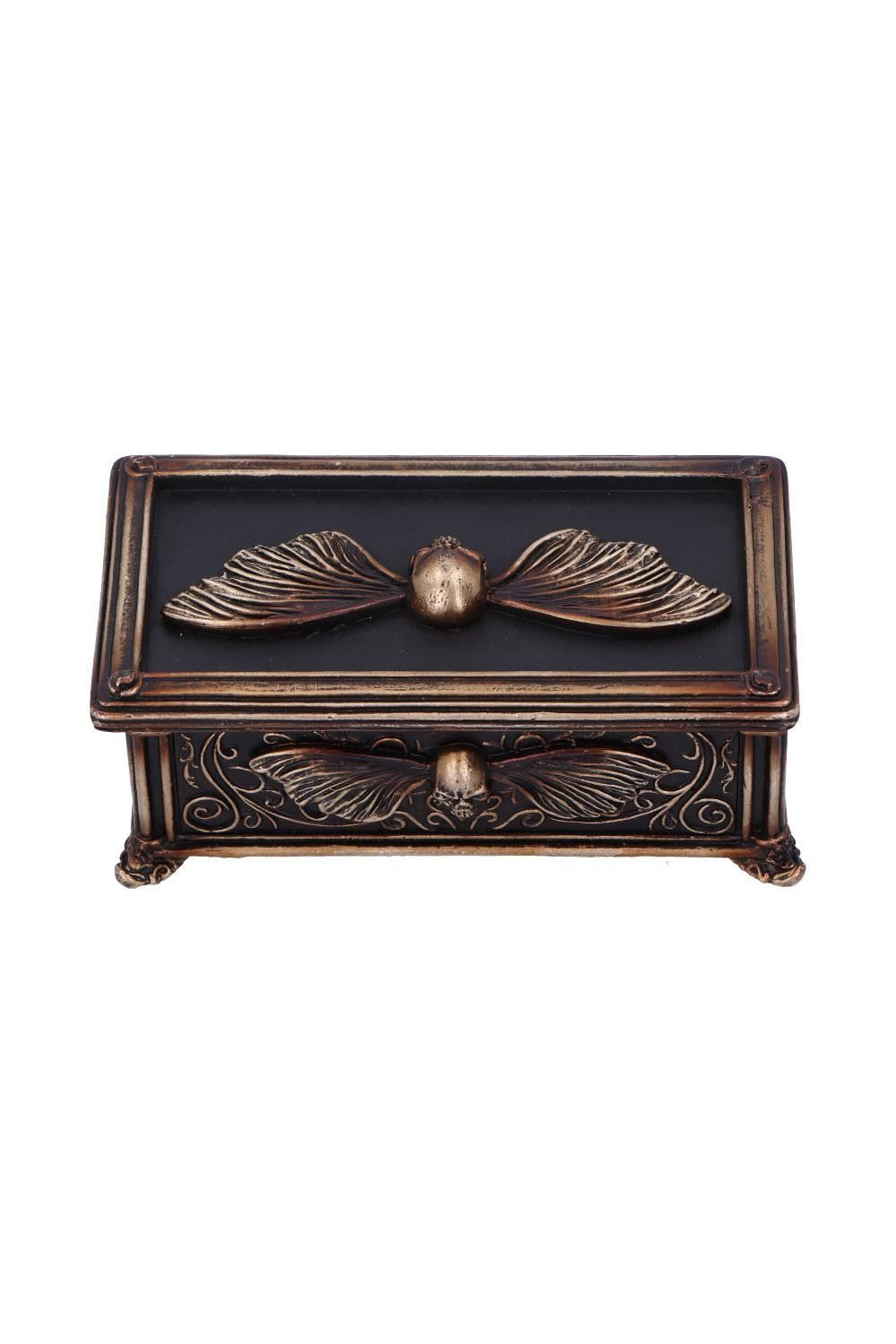 ornate beautiful romantic gothic jewelry box made of resin