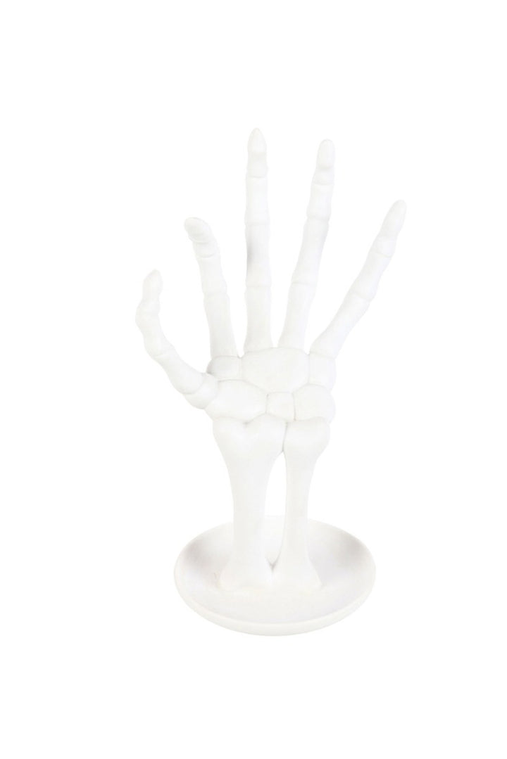 skeleton hand gothic jewelry holder