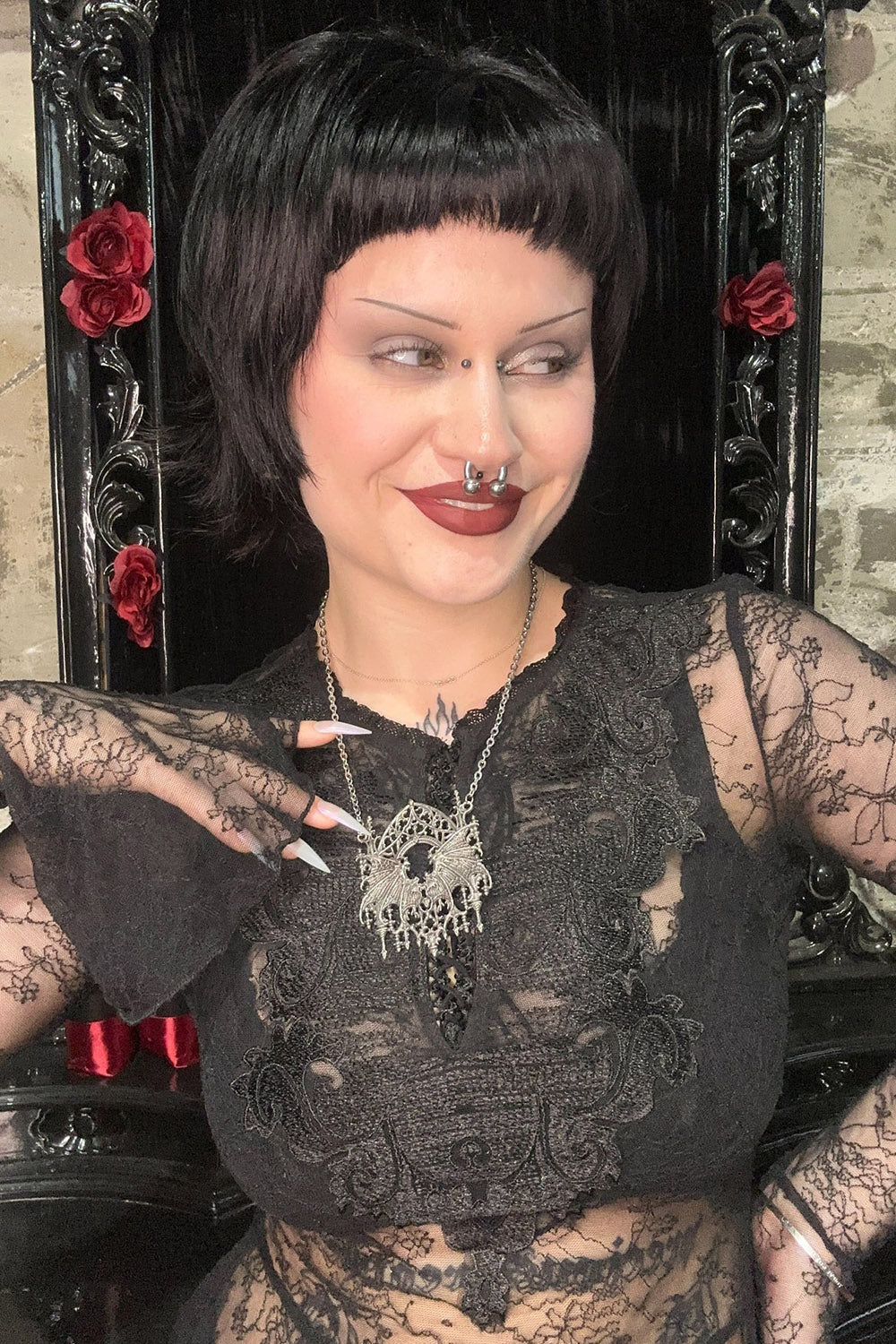 goth architecture necklace