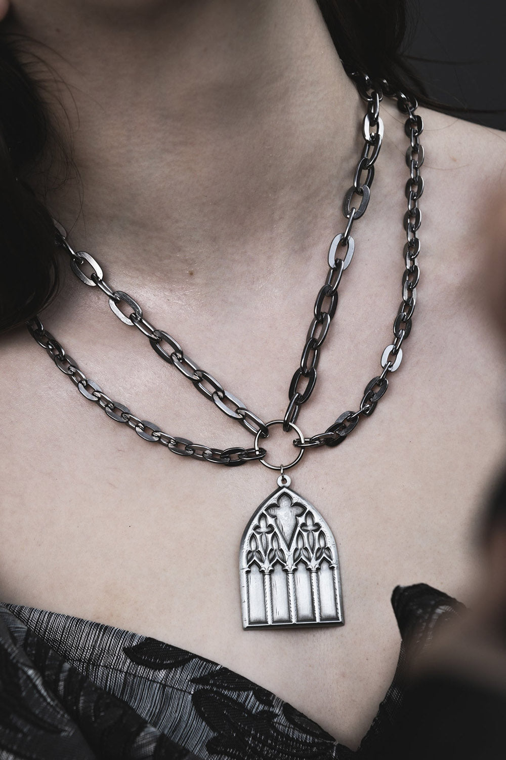 gothic cathedral necklace