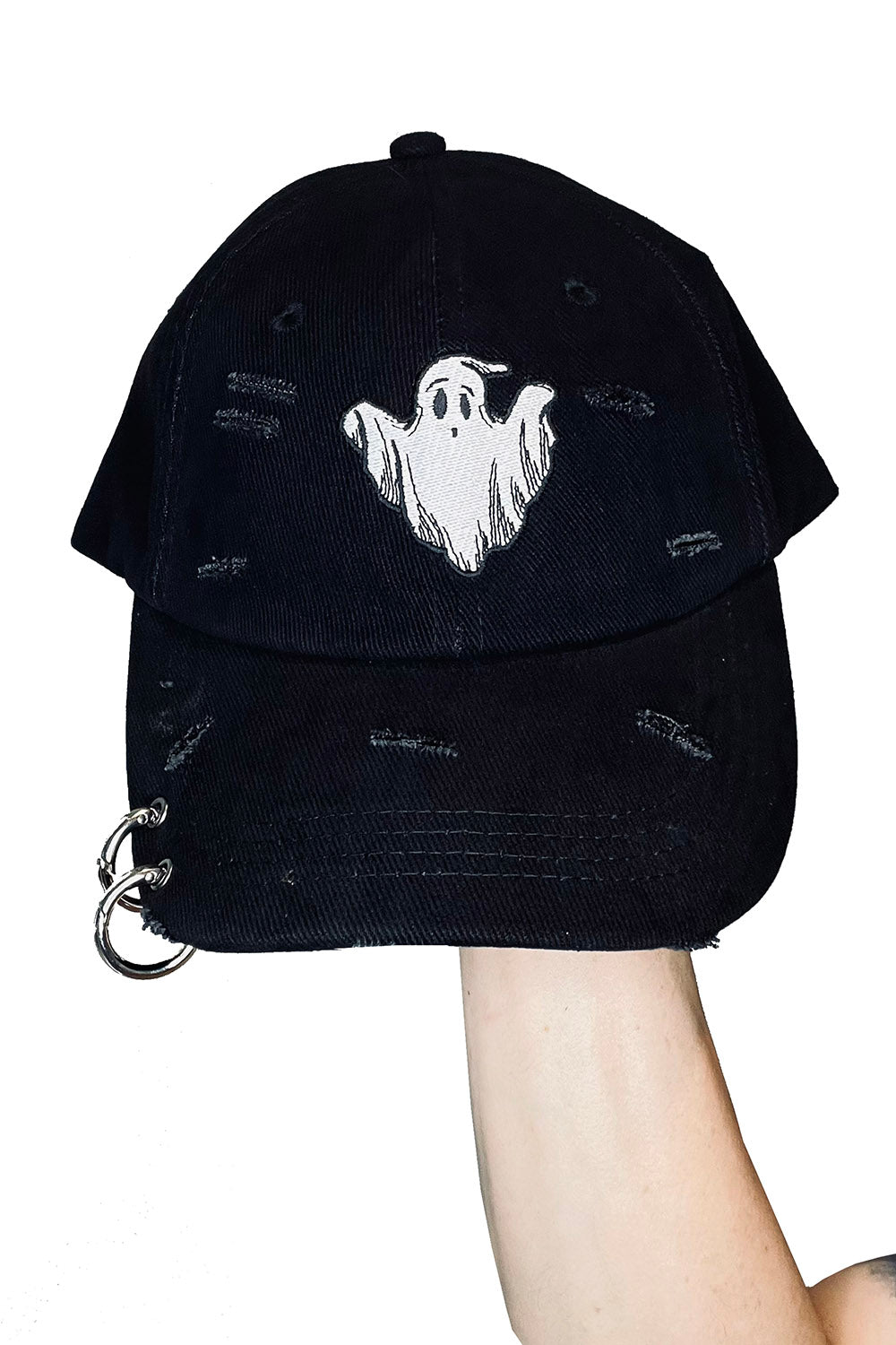 gothic ghost baseball hat