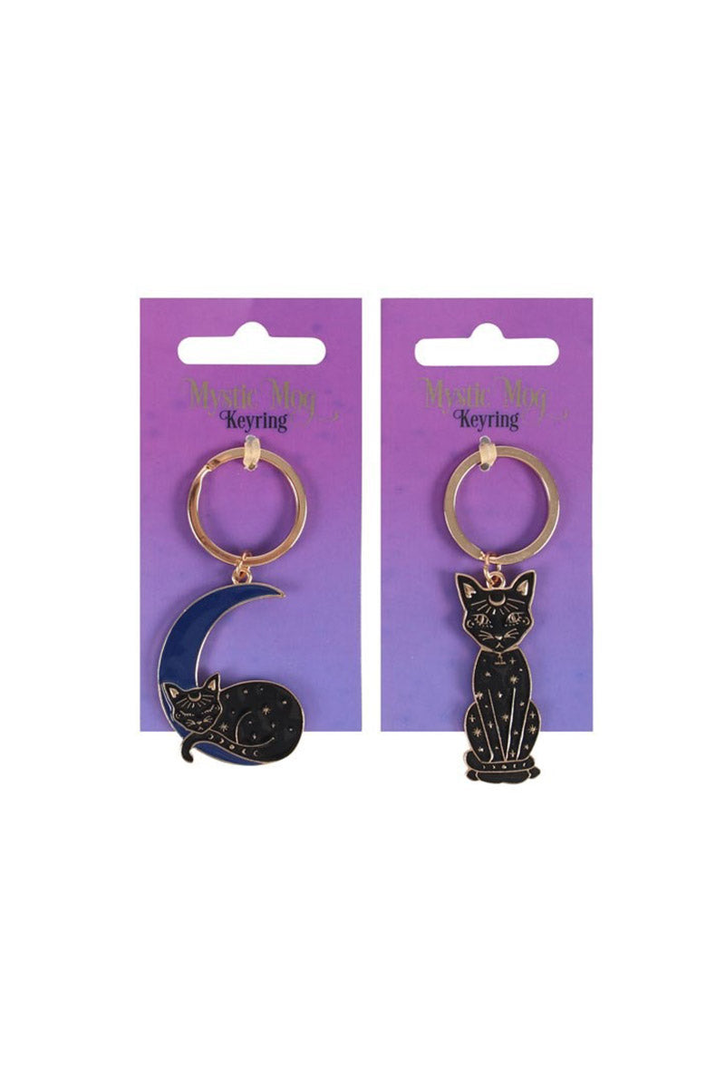 witchy cat keychains