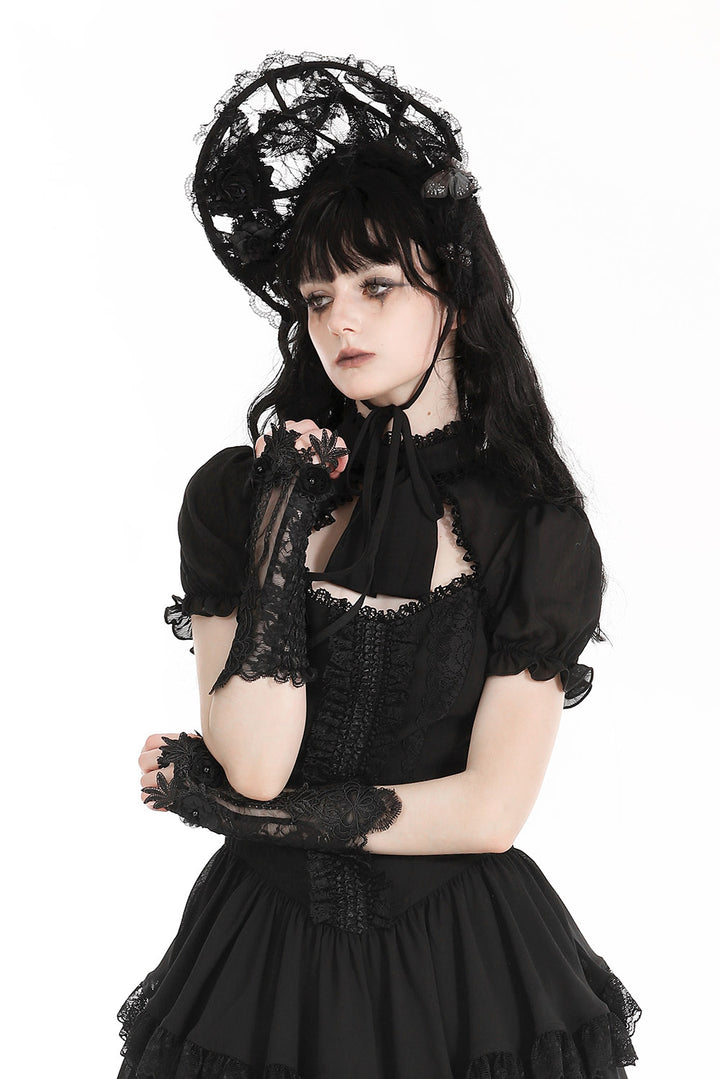 victorian goth gloves