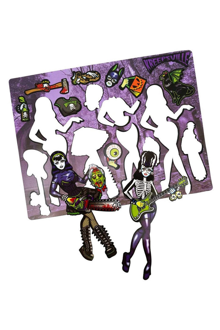 kreepsville zombie magnet set