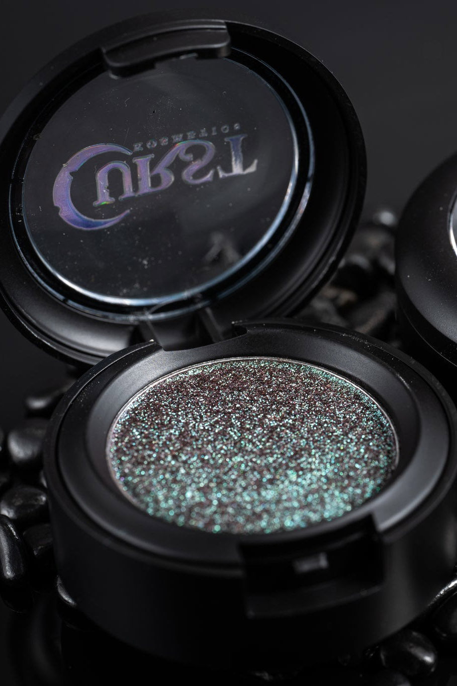 dark green grey eyeshadow