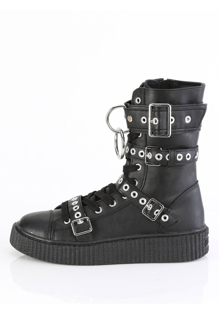 Demonia Sneeker 320 Black Vegan Leather 5